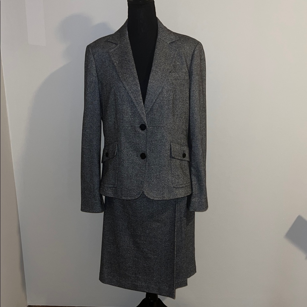 Talbots Women's Charcoal Blazer and Skirt Set